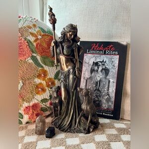 Veronese Hekate Statue, Book, & Crystal Bundle